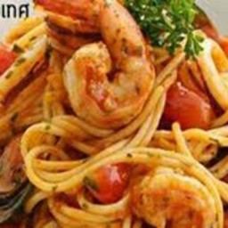 สปาเก็ตตี้ซอสมะเขือเทศทะเล