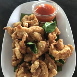 หนังไก่ทอด