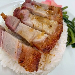 ข้าวหมูกรอบ