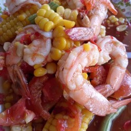 ตำข้าวโพดกุ้งสะดุ้ง