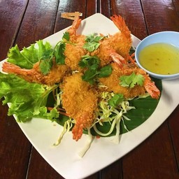 กุ้งชุปแป้งทอด