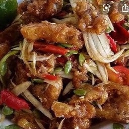 ส้มตำแคปหมูรสเด็ด