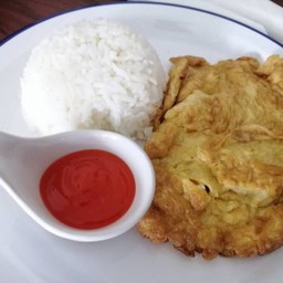 ข้าวไข่เจียวกุ้งสับ