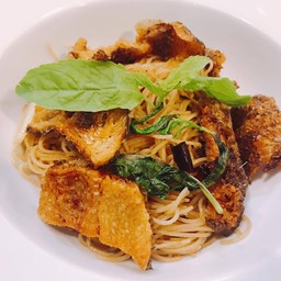 สปาเก็ตตี้กะเพราปลาสลิด