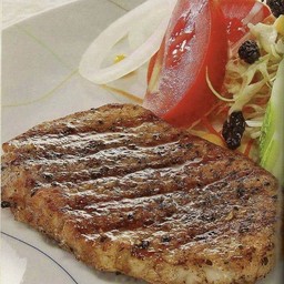 สเต็กหมูพริกไทดำ