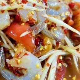 ตำกุ้งสด