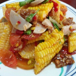 ตำข้าวโพดหมูยอ