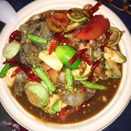 เกเหลากุ้งสดหอยเเครง