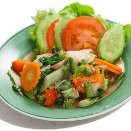 ผัดผักรวมมังสวิรัติ