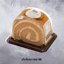 เค้กโรลกาแฟหน้าครีมกาแฟ