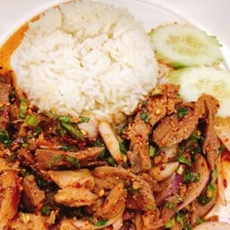 ข้าวหน้าคอหมูนํ้าตก