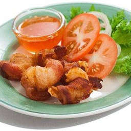กุ้งพันเบคอน
