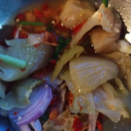 ยำผักกาดดอง