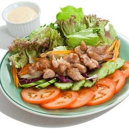 สลัดไก่ หรือหมู หรือกุ้ง หรือทูน่า