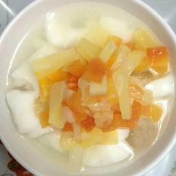 เต้าฮวยนมสด Merry Bakery อาหาร ขนม เต้าฮวยนมสด เฉาก๊วย น้ำเต้าหู้ homemade  มะนาว มะม่วง