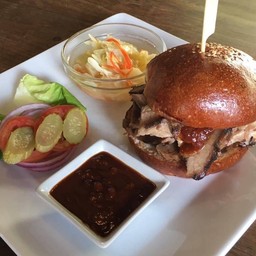 Beef brisket sandwich
