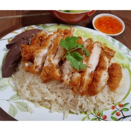 ข้าวมันไก่ทอด