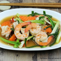 กุ้งผัดน้ำมันหอย