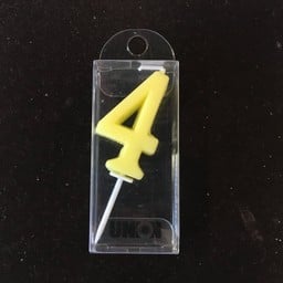 Candle เทียนตัวเลข (เลข4)