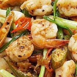 ข้าวกุ้งพริกไทยดำ