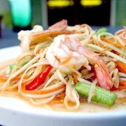 ตำกุ้งสด