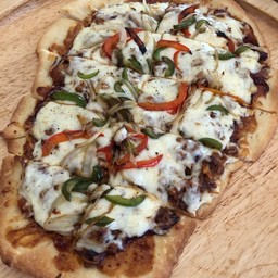 Pizza Pulled pork, Cheese & BBQ Sauce