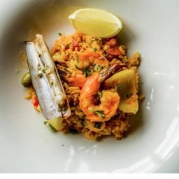 Seafood Paella with Spanish saffron