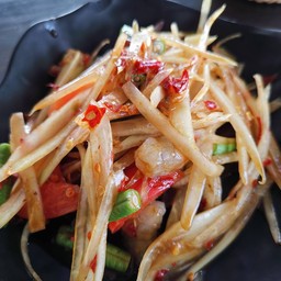 ตำกุ้งสด