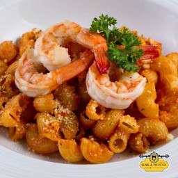DL มักโรนีกุ้งผัดไข่