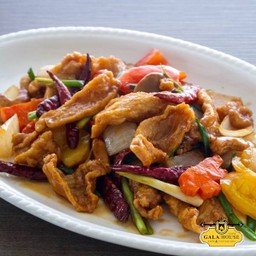 DL ไก่ผัดเม็ดมะม่วง กับข้าว