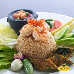 DL ข้าวคลุกน้ำพริกกุ้งสด