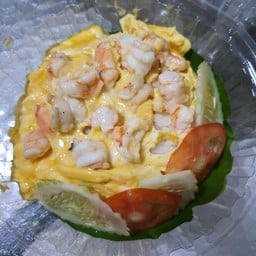 ไข่ข้นกุ้งราดข้าว