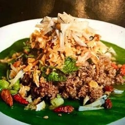 ลาบปลาเพี้ยสุก