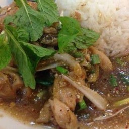 ข้าวน้ำตกหมู