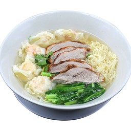บะหมี่เกี้ยวกุ้งเป็ดย่าง (จัมโบ้)