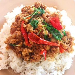 ข้าวราดกะเพราหมู