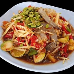 ตำลาวกุ้งสด