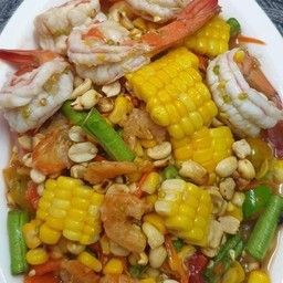 ตำข้าวโพดกุ้งสุก