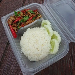 ข้าวกระเพราหมูสับ