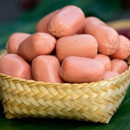 ไส้กรอกแดง บุรีรัมย์ แบบสด ไม่ทอด