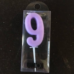 Candle เทียนตัวเลข (เลข9)