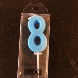 Candle เทียนตัวเลข (เลข8)