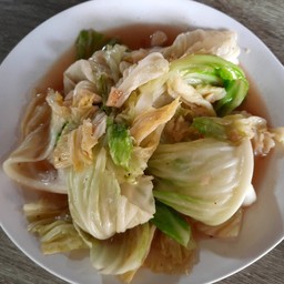 ผัดกะหล่ำปีน้ำมันหอย