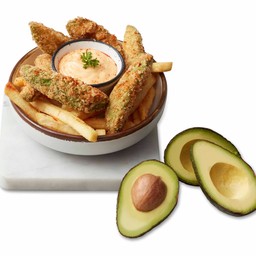 อะโวคาโดฟรายส์ เสิร์ฟพร้อมเฟรนช์ฟรายส์