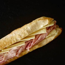 Sandwich - Jambon-Fromage - Paris Ham & Swiss cheese - half baguette