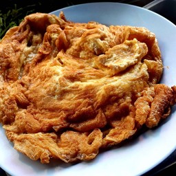 ไข่เจียวหมูสับ กับข้าว