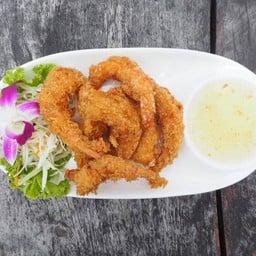กุ้งชุปแป้งทอด