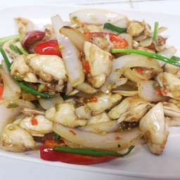 เนื้อปูผัดพริกสด