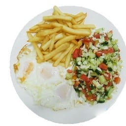 Sunnyside Egg, Salad, French Fries [K1]