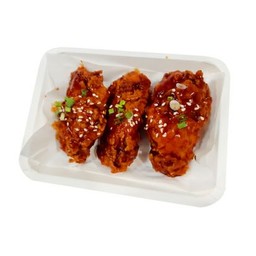 ปีกไก่ทอดซอสเกาหลี 3 ชิ้น